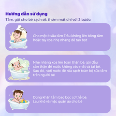 Sữa Tắm Gội Cho Bé Chiết Xuất Thảo Mộc Trầu Không 500ml BuB&MuM