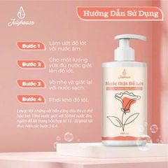 Nước giặt đồ lót Julyhouse 35ml/300ml chiết xuất từ Lô Hội và tinh dầu Bạc Hà thơm mát, làm sạch vết bẩn, dịu nhẹ da tay