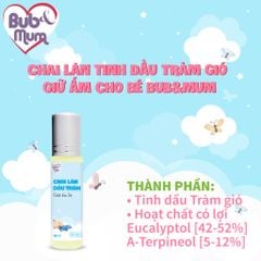 Chai Lăn Tinh Dầu Tràm Gió 10ml BuB&MuM Giữ Ấm Cho Bé