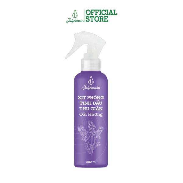 Bình Xịt phòng Tinh Dầu Thư Giãn Oải Hương 280ml JULYHOUSE