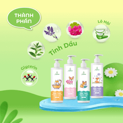 Sữa tắm cho chó mèo Julyhouse 150/500ml Savory hương chanh thanh mát giúp làm sạch khử mùi lưu hương thơm 3-5 ngày