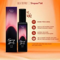 Xịt Thơm Miệng Kissing Spray Loli The Wolf 20ml Hương Trái Cây Kẹo Ngọt The Mát Vị Bạc Hà Tự Tin Rạng Rỡ (Mẫu mới)