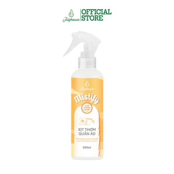 Xịt Thơm Quần Áo JULYHOUSE 20ml/280ml Chiết Xuất Tinh Dầu Thiên Nhiên Thơm Mát Hương Mistify (cải tiến mới)