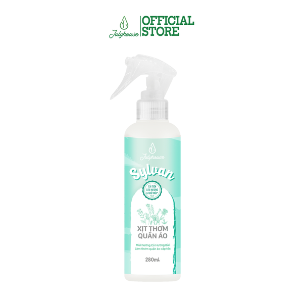 Xịt Thơm Quần Áo JULYHOUSE 20ml/280ml Chiết Xuất Tinh Dầu Thiên Nhiên Thơm Mát Hương Sylvan (cải tiến mới)