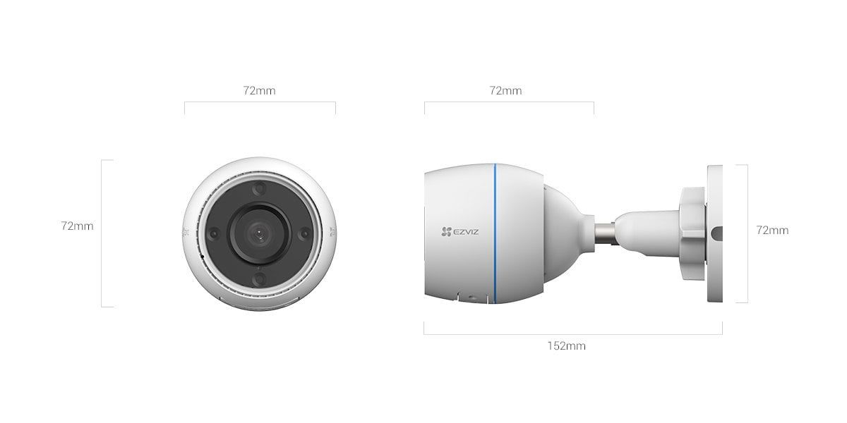  Camera Wifi AI EZVIZ H3C 2MP cố định ngoài trời 