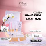  Combo Trắng Khỏe Sạch Thơm (Bain Blanc, Déo Blanc ,Baume Blanc ) + Tặng 01 Túi Canvas & Bình hòa Hologram 