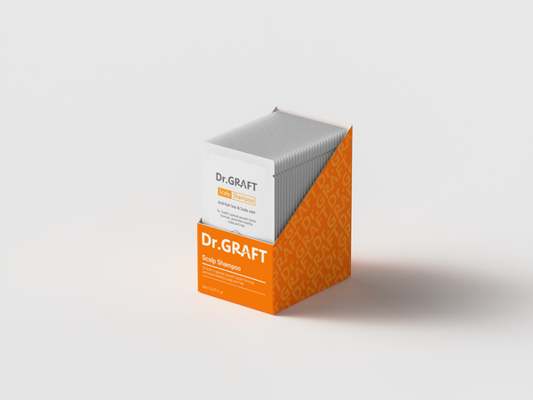  DẦU GỘI CHO DA ĐẦU DẦU VÀ GÀU - Dr.GRAFT SCALP POUCH SET (Hộp 30 gói x 8ml) 