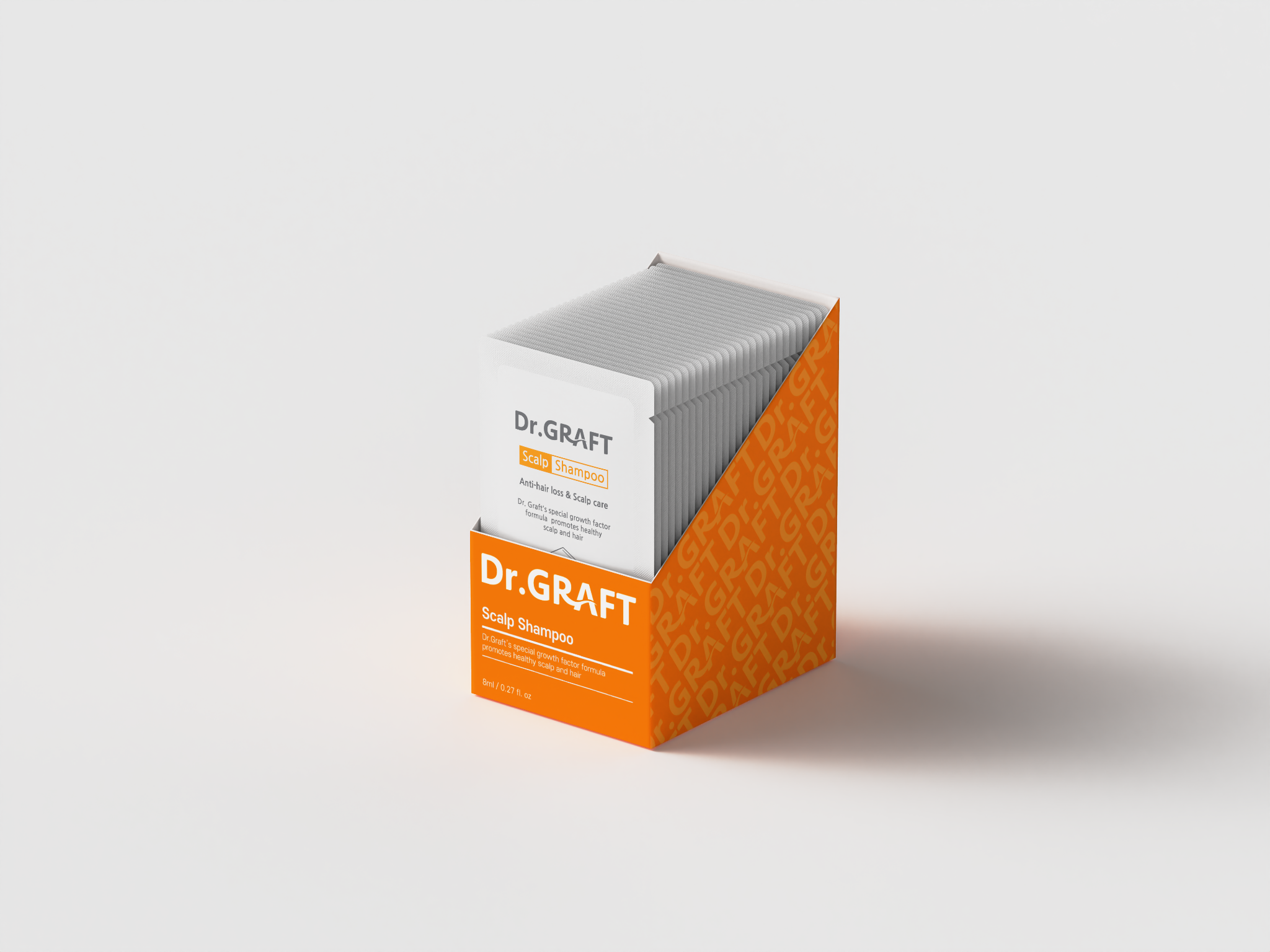  DẦU GỘI CHO DA ĐẦU DẦU VÀ GÀU - Dr.GRAFT SCALP POUCH SET (Hộp 30 gói x 8ml) 