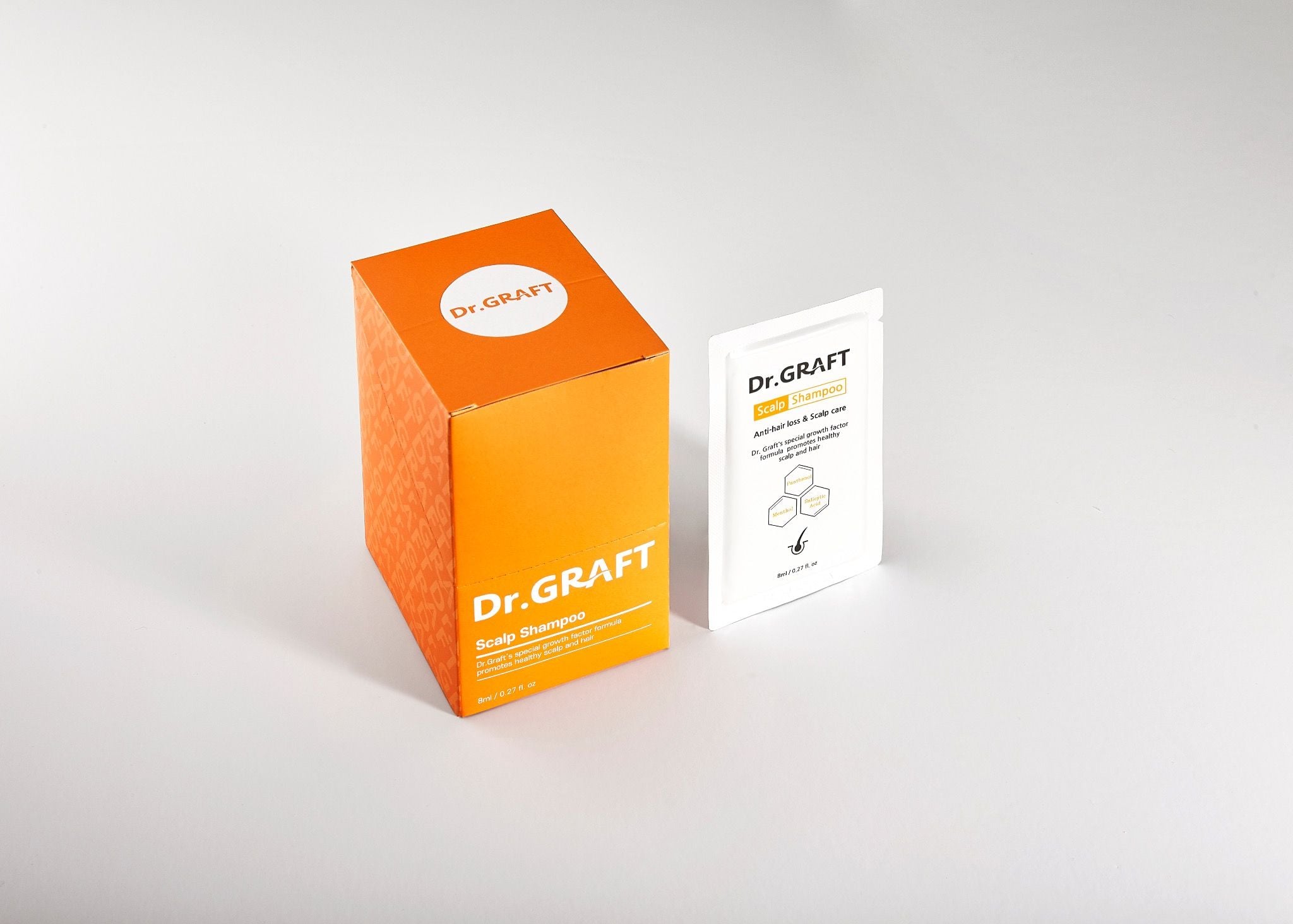  DẦU GỘI CHO DA ĐẦU DẦU VÀ GÀU - Dr.GRAFT SCALP POUCH SET (Hộp 30 gói x 8ml) 