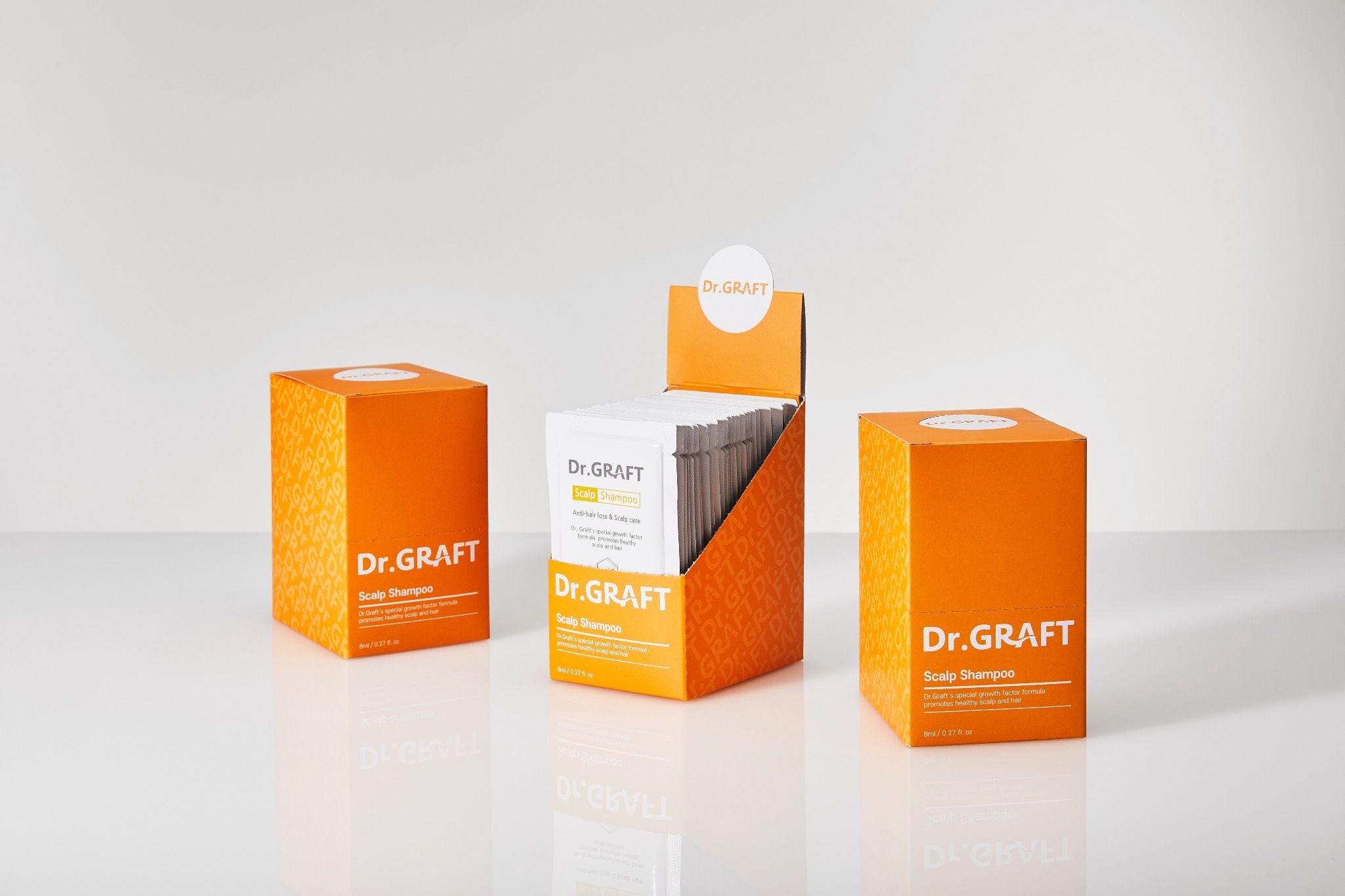  DẦU GỘI CHO DA ĐẦU DẦU VÀ GÀU - Dr.GRAFT SCALP POUCH SET (Hộp 30 gói x 8ml) 