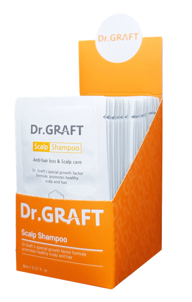 DẦU GỘI CHO DA ĐẦU DẦU VÀ GÀU - Dr.GRAFT SCALP POUCH SET (Hộp 30 gói x 8ml) 