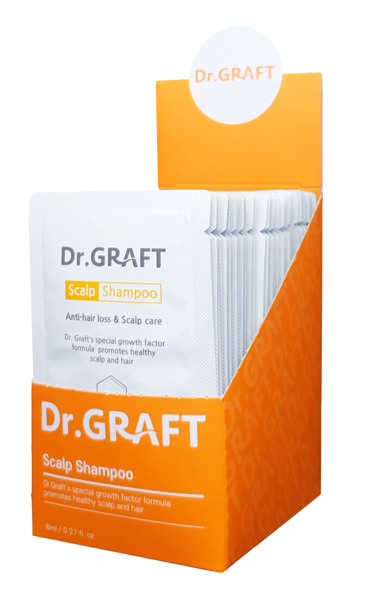  DẦU GỘI CHO DA ĐẦU DẦU VÀ GÀU - Dr.GRAFT SCALP POUCH SET (Hộp 30 gói x 8ml) 