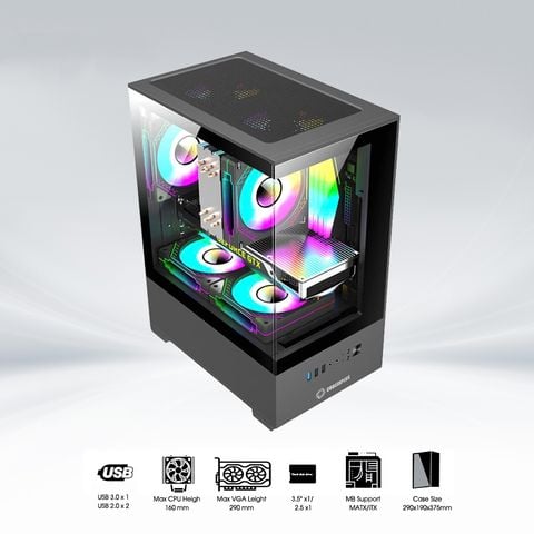  Case CPC-EX32 (Đen/Trắng) 