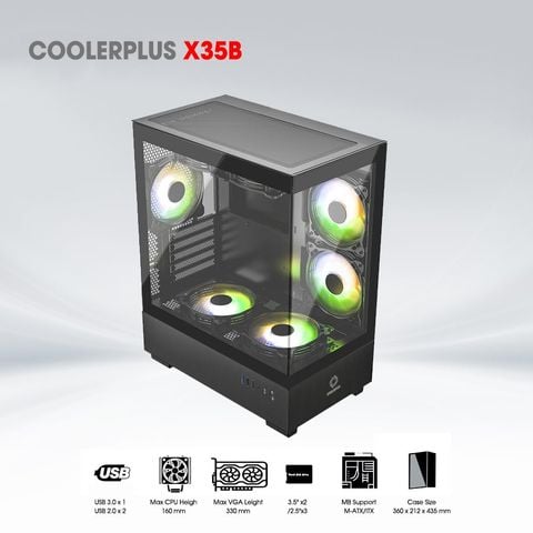  Case CPC-X35B (Đen) 