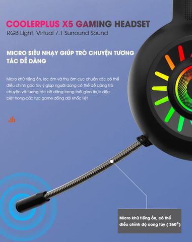  Tai nghe LED RGB X5 