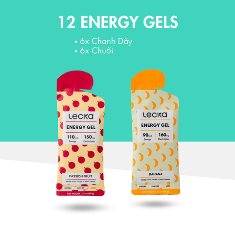  Energy Gel - Hương Vị Tổng Hợp - 12 gói 