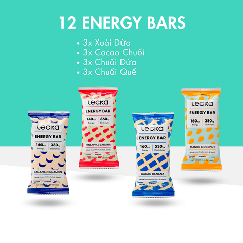  Energy Bar - Hương Vị Tổng Hợp - 12 gói 