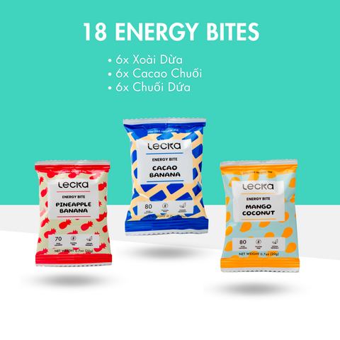 Energy Bites - Hương Vị Tổng Hợp - 18 gói 