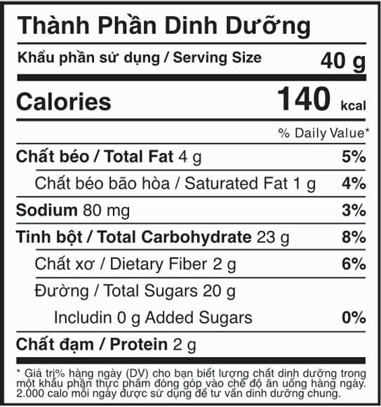  Energy Bar - Xoài Dừa - 12 thanh 