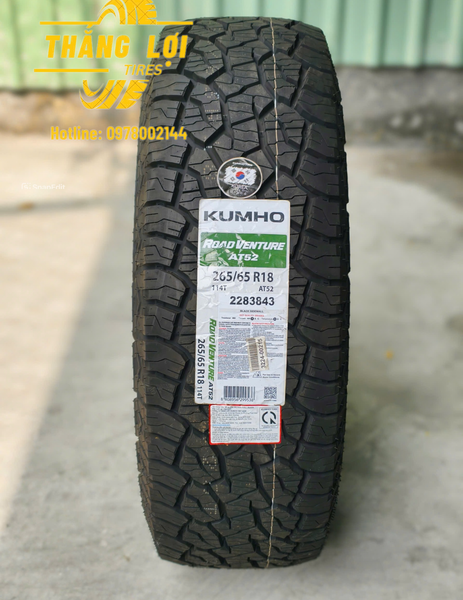 Lốp xe Kumho 265/65R18 AT52 114T