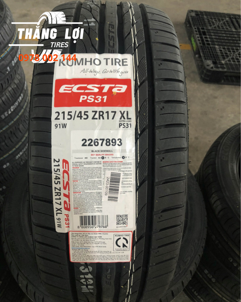 Lốp xe Kumho 215/45R17 PS31 91W