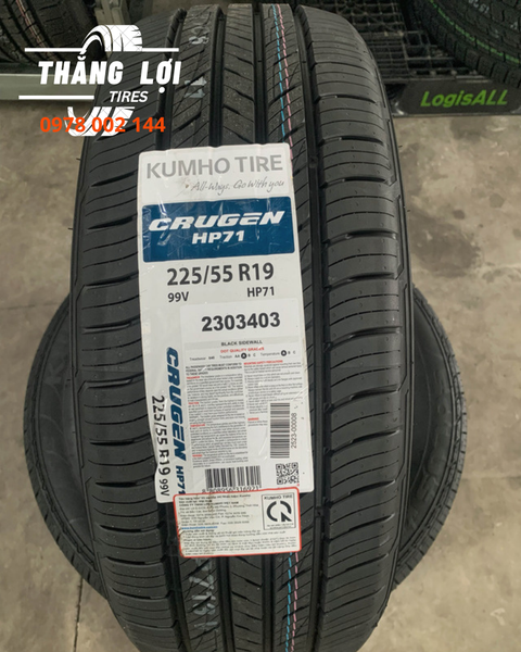 Lốp xe Kumho 225/55R19 HP71 99V