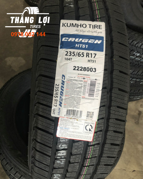 Lốp xe Kumho 235/65R17 HT51 104T