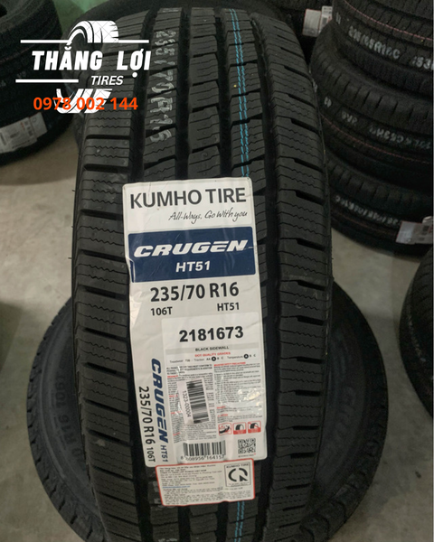 Lốp xe Kumho 235/70R16 HT51 106T