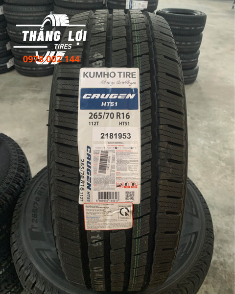 Lốp xe Kumho 265/70R16 HT51 112T