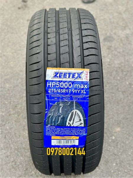 Lốp xe Zeetex 215/45R17 91Y XL  HP5000 max  (Thái Lan)