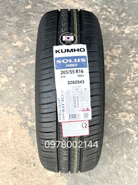 Lốp xe Kumho 205/55R16 HS63 91H