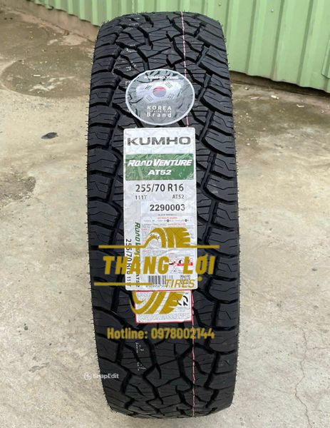 Lốp xe Kumho 255/70R16 AT52 111T