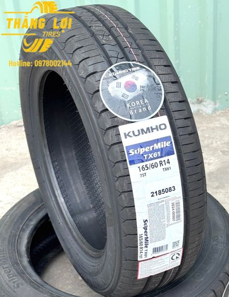 Lốp xe Kumho 165/60R14 TX61 75T