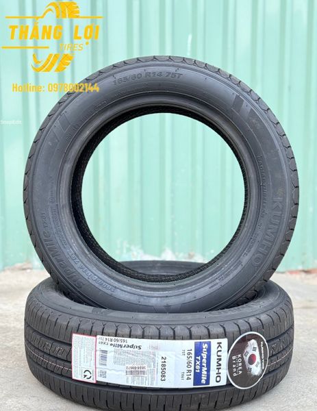 Lốp xe Kumho 165/60R14 TX61 75T