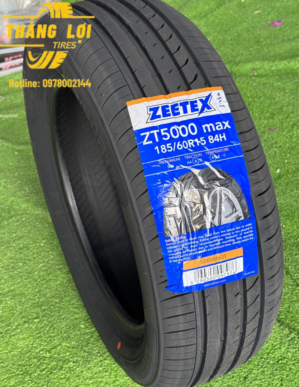 Lốp xe Zeetex 185/60R15 84H ZT5000 max (Thái Lan)