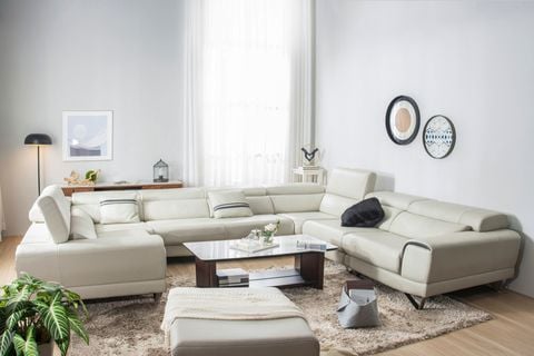 Sofa Da INDI (8 chỗ-góc)