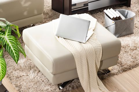Ghế đôn sofa Indi (màu Ivory)