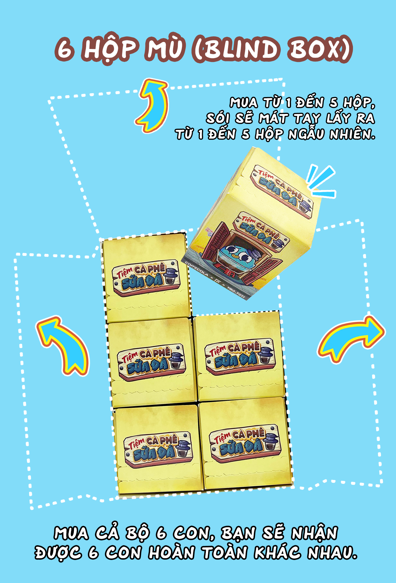  BLIND BOX TIỆM CÀ PHÊ SỮA ĐÁ 