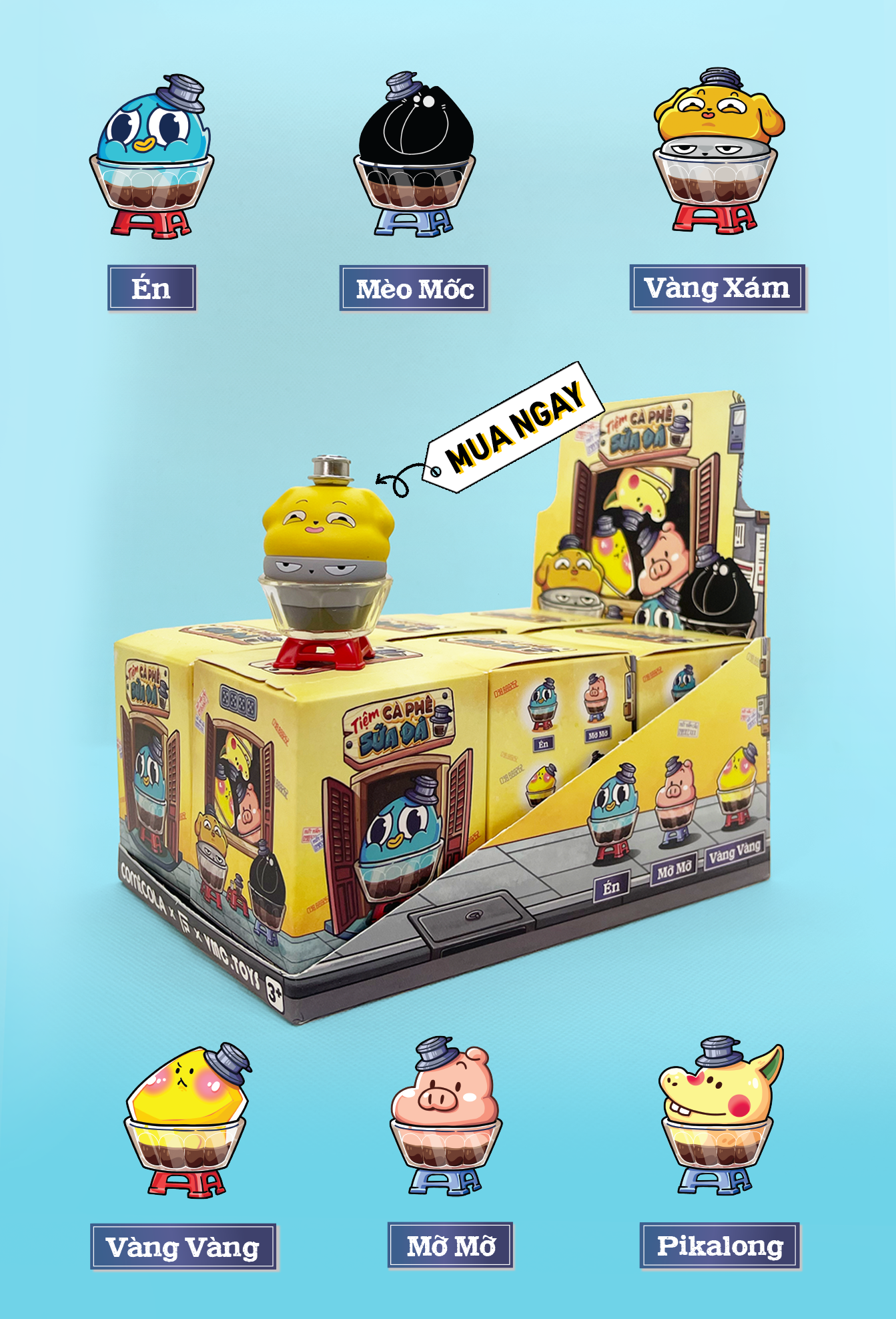  BLIND BOX TIỆM CÀ PHÊ SỮA ĐÁ 