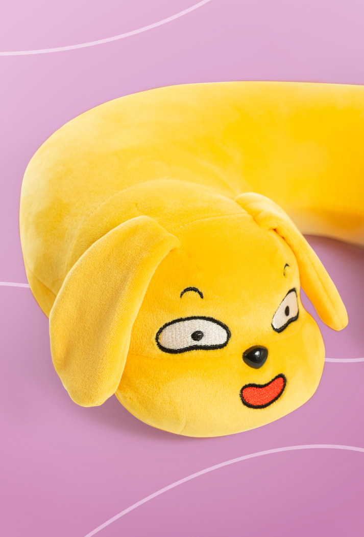  Gối cổ Vàng Xám lẻ - Xám con 