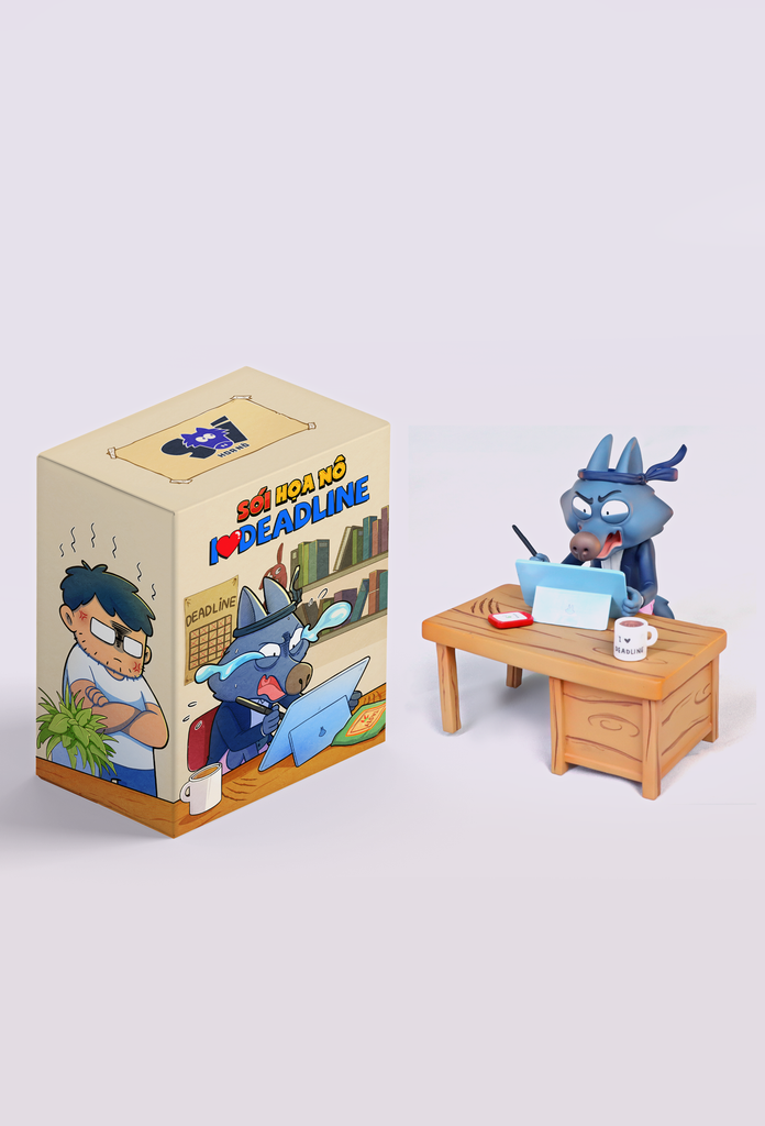  Mô hình đồ chơi Sói Họa Nô: I LOVE DEADLINE 