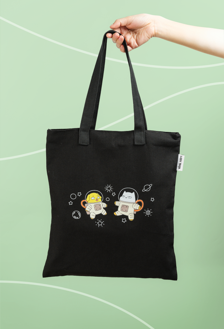  Túi Tote - Vàng Xám Vũ Trụ 