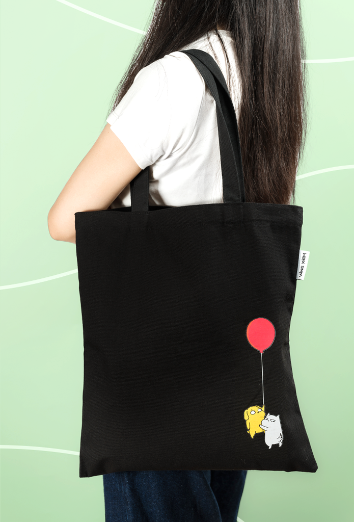  Túi Tote - Vàng Xám Bóng Bay 