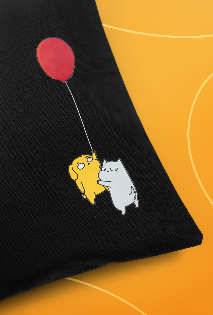  Túi Tote - Vàng Xám Bóng Bay 