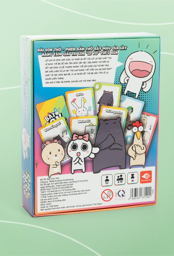  Board game - Thỏ Bảy Màu - Bài Con Thỏ 