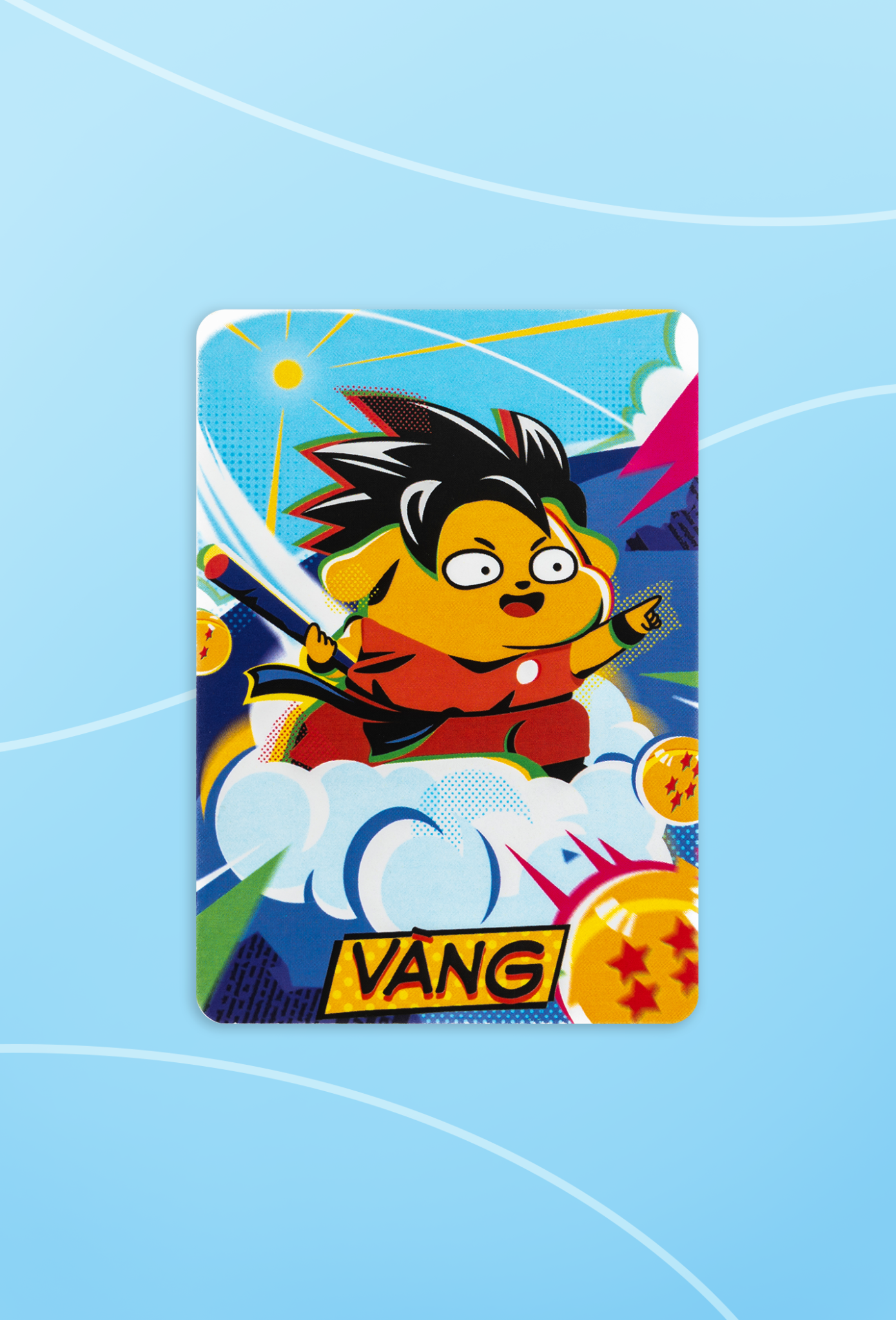  Card bo góc - Vàng Xám Comic 