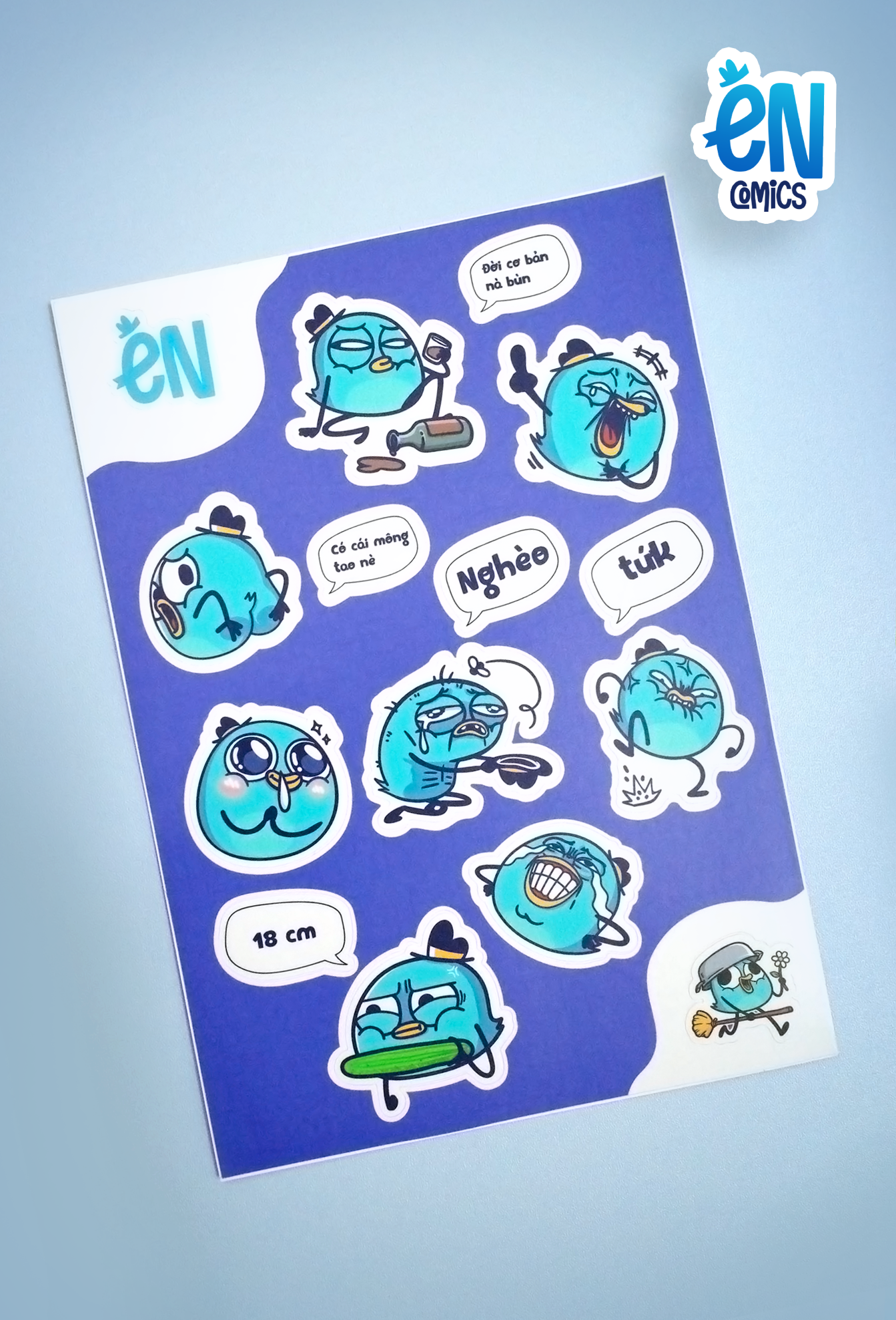  Sticker - Én Comic (4 mẫu) 