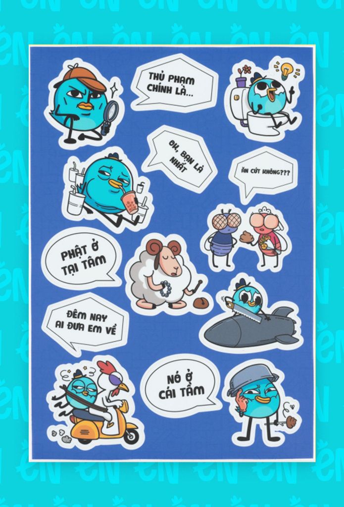  Sticker - Én Comic (4 mẫu) 