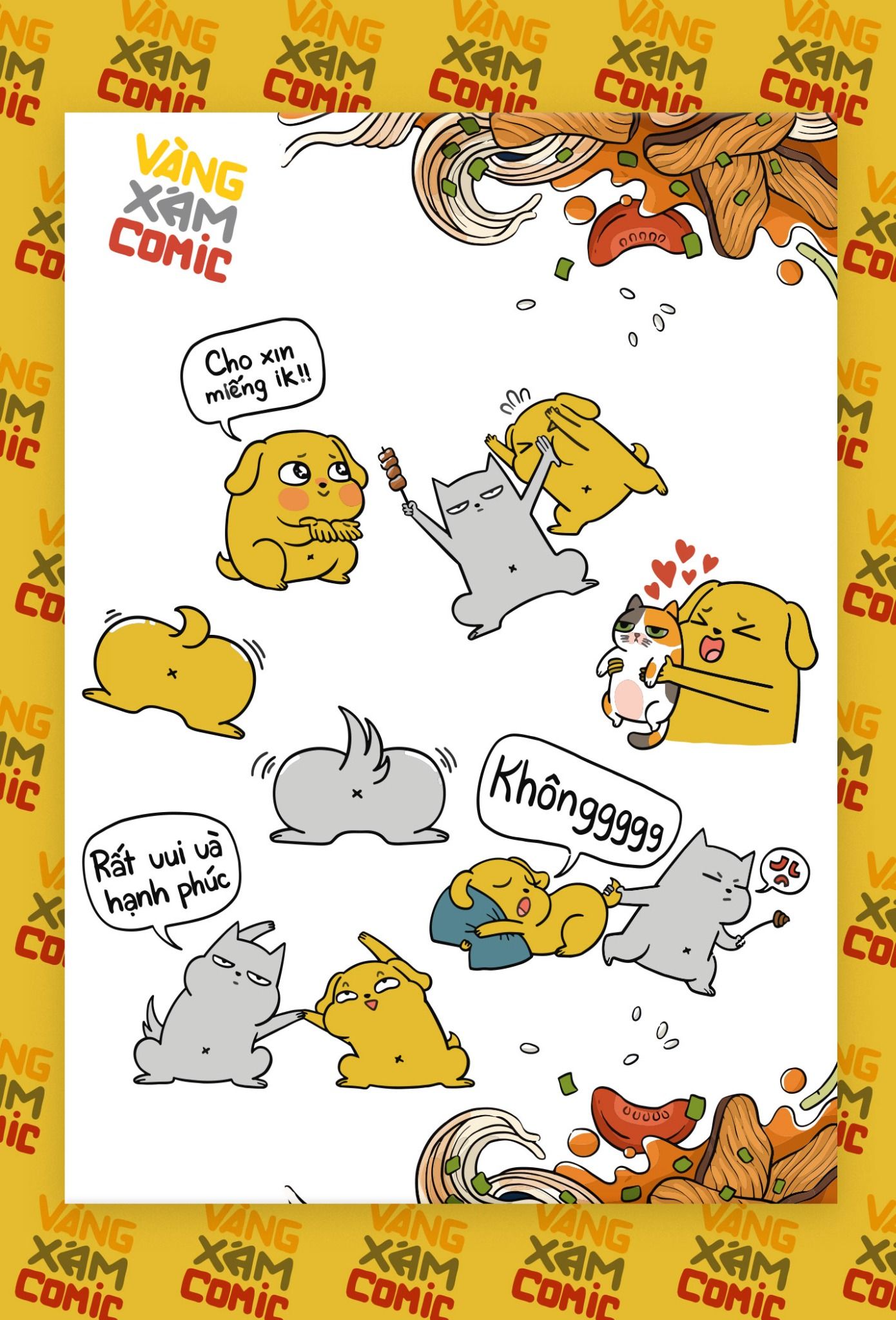 Sticker - Vàng Xám – Sun Wolf Store