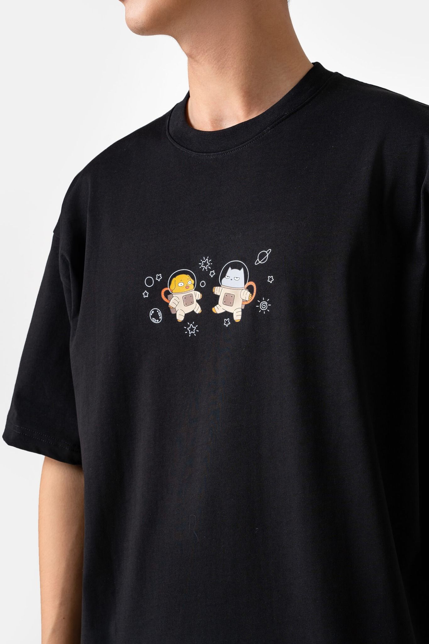  Áo Thun Vàng Xám - Phi Hành Gia 